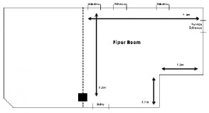 Piper Room Floor Plan - Conference, Meeting, Function Venues in Perth - Goodearth Hotel Perth